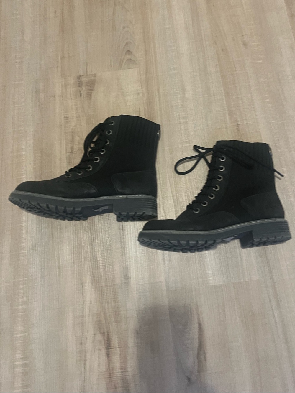 Blowfish Black Lace-Up Malibu Reilly Combat Boots size 9